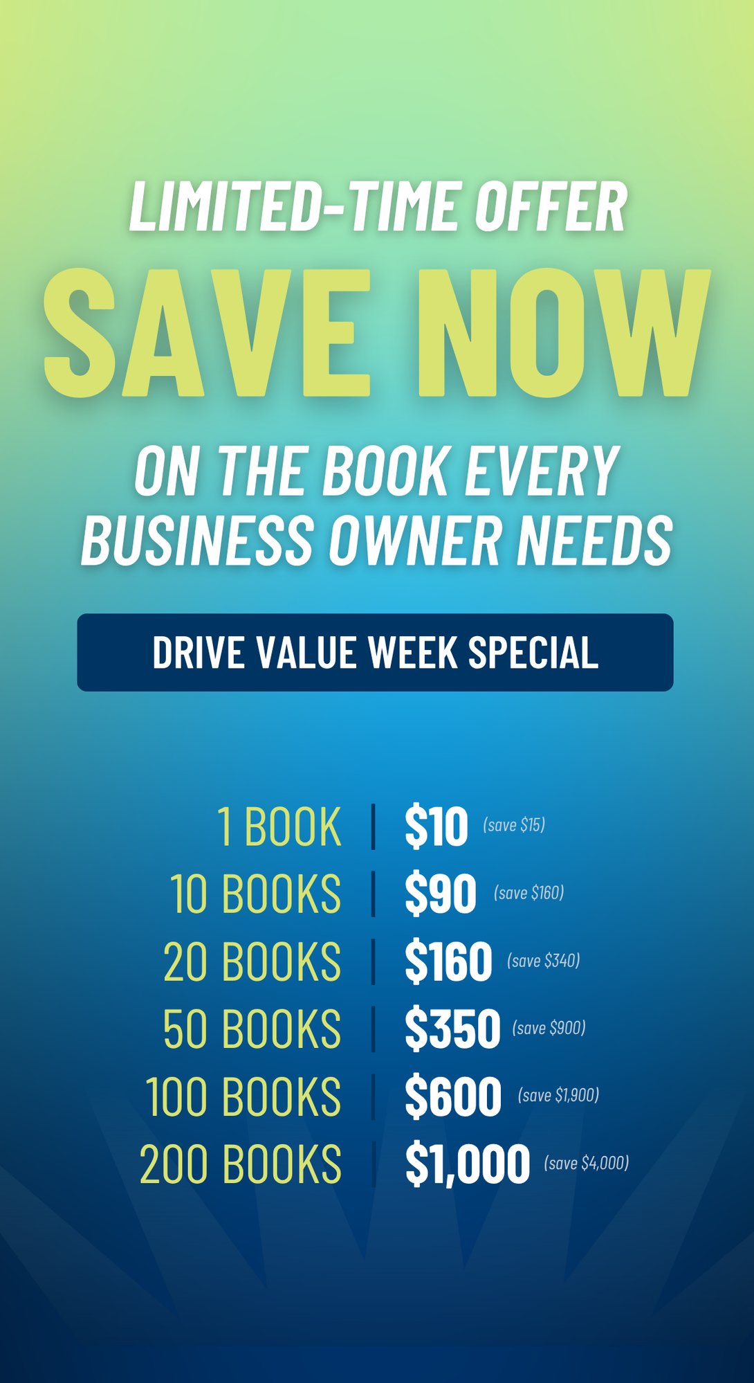 drivevalueweekbookdeal