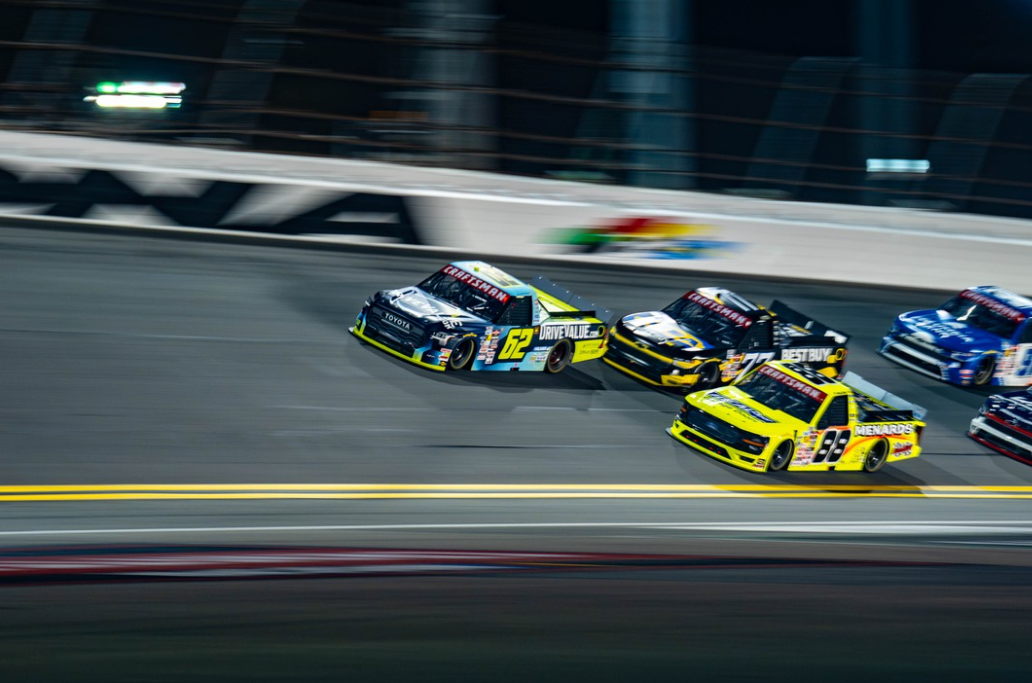 truck race action shot